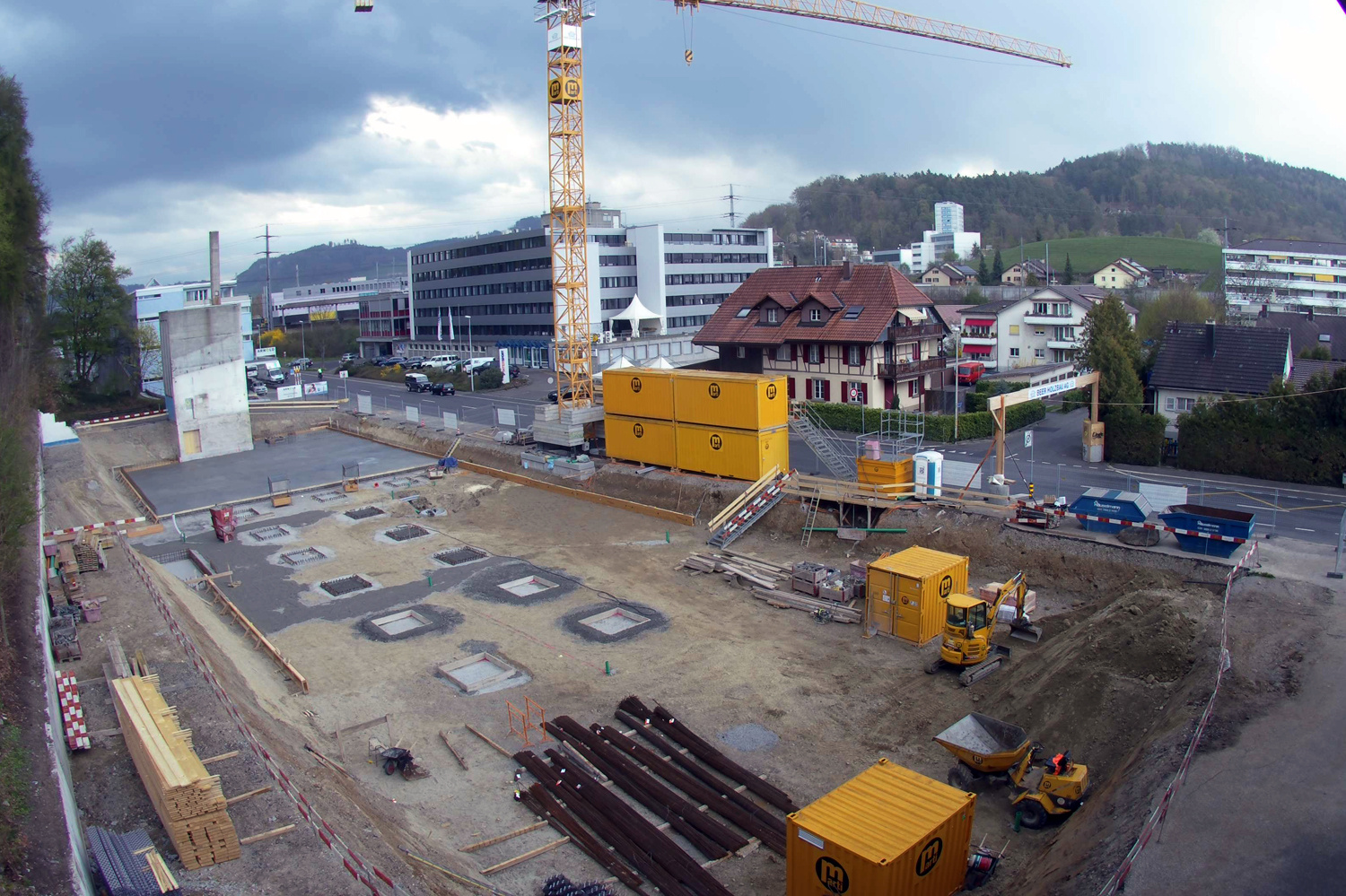 Baufortschritt April 2016